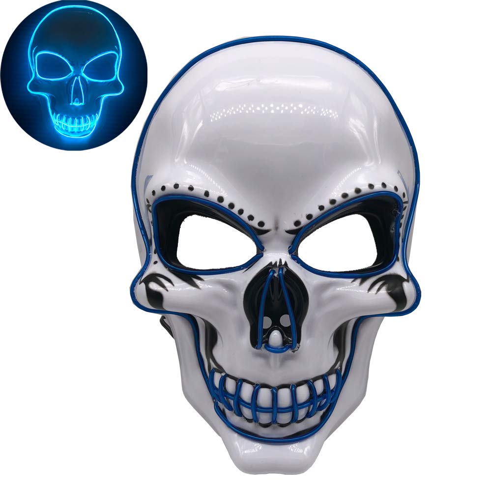 Skeleton Halloween Mask - Blue