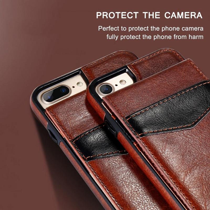 Vertical Flip Wallet Case For iPhone