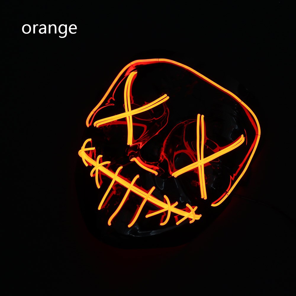 HALLOWEEN LED MASK - Orange