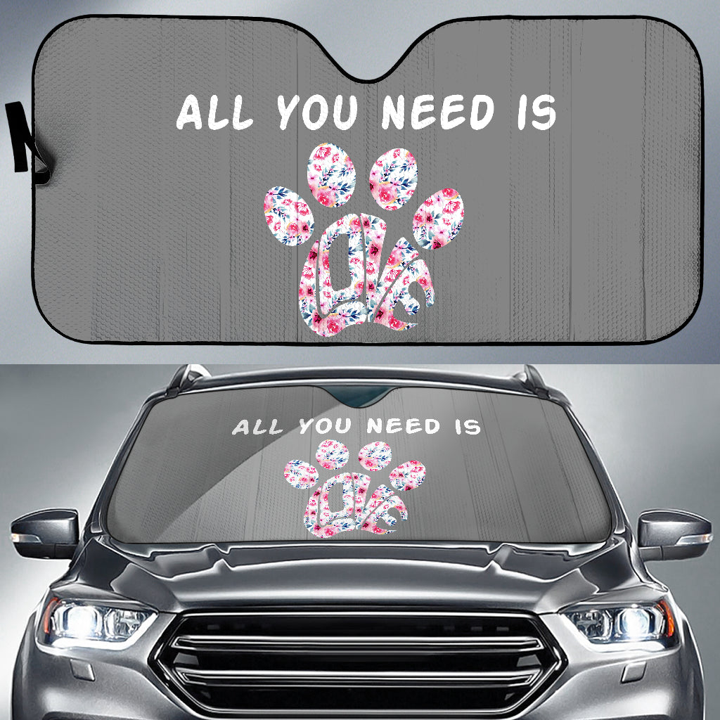 All you need is love auto sun shade