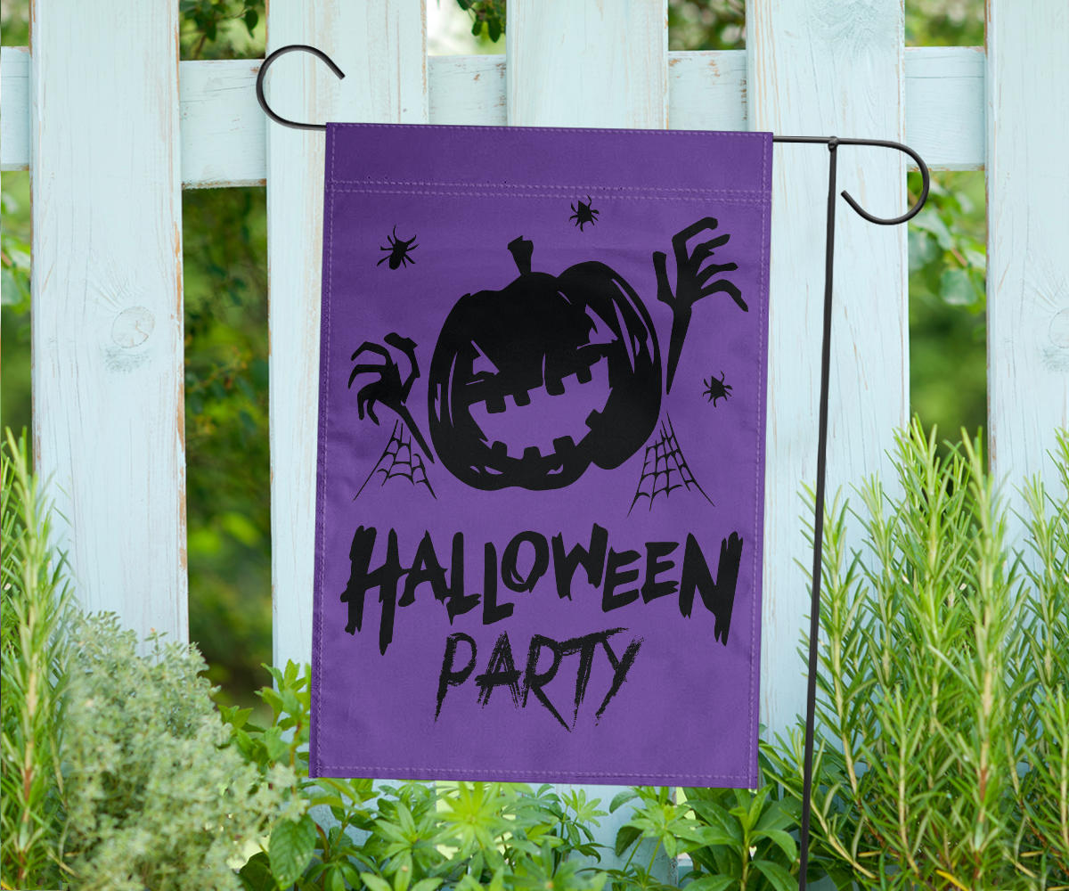 Halloween Party (Purple) - Halloween Flag