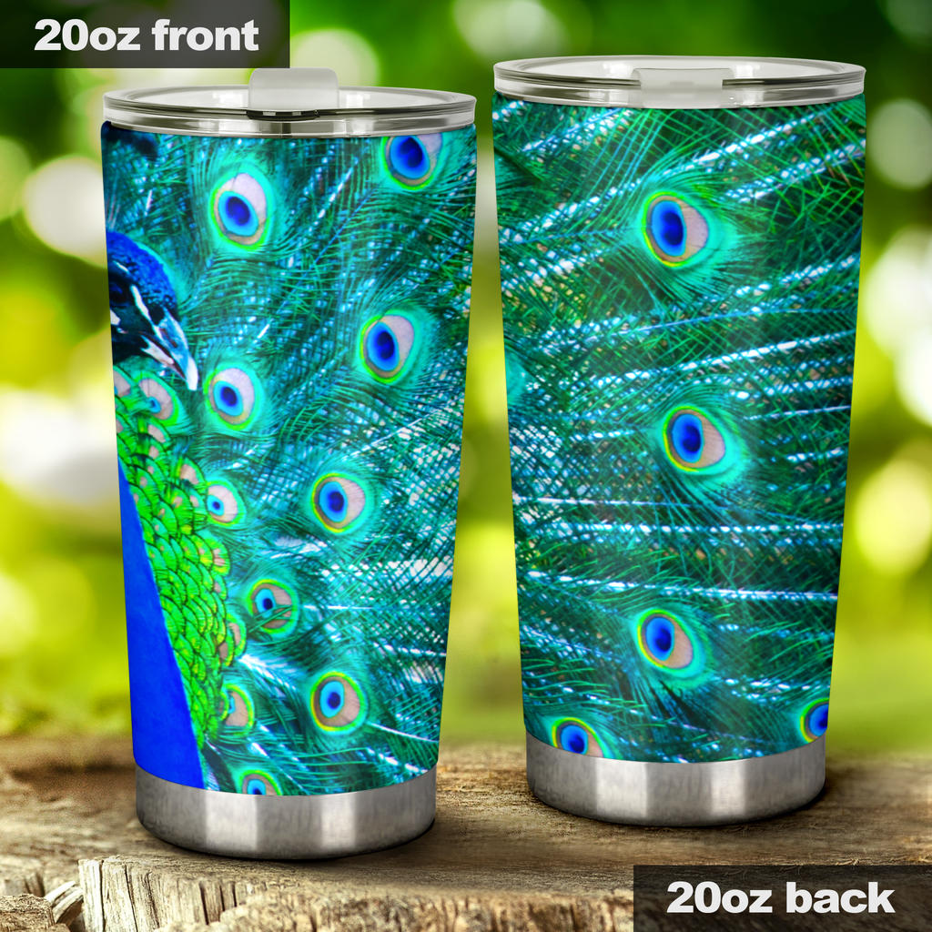 Peacock Tumbler - Tumbler - Peacock / 20oz Large