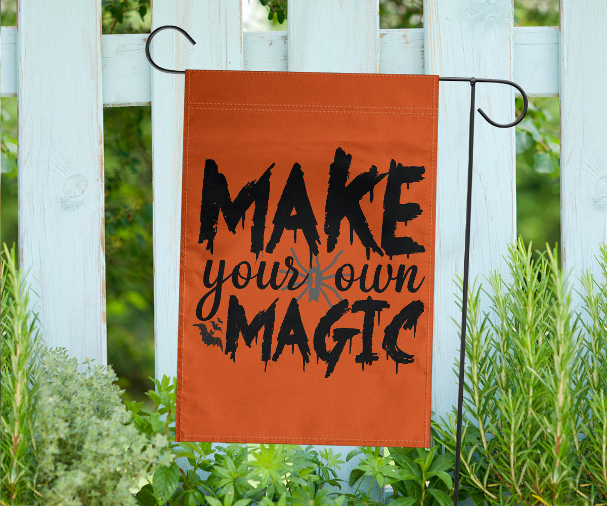 Make Your Own Magic (Orange) - Halloween Flag