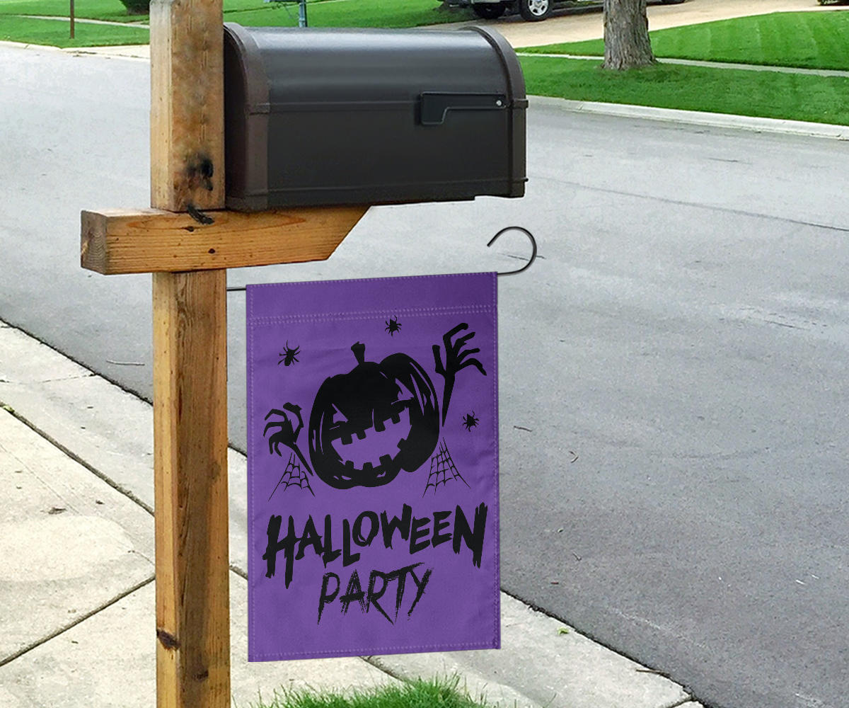 Halloween Party (Purple) - Halloween Flag