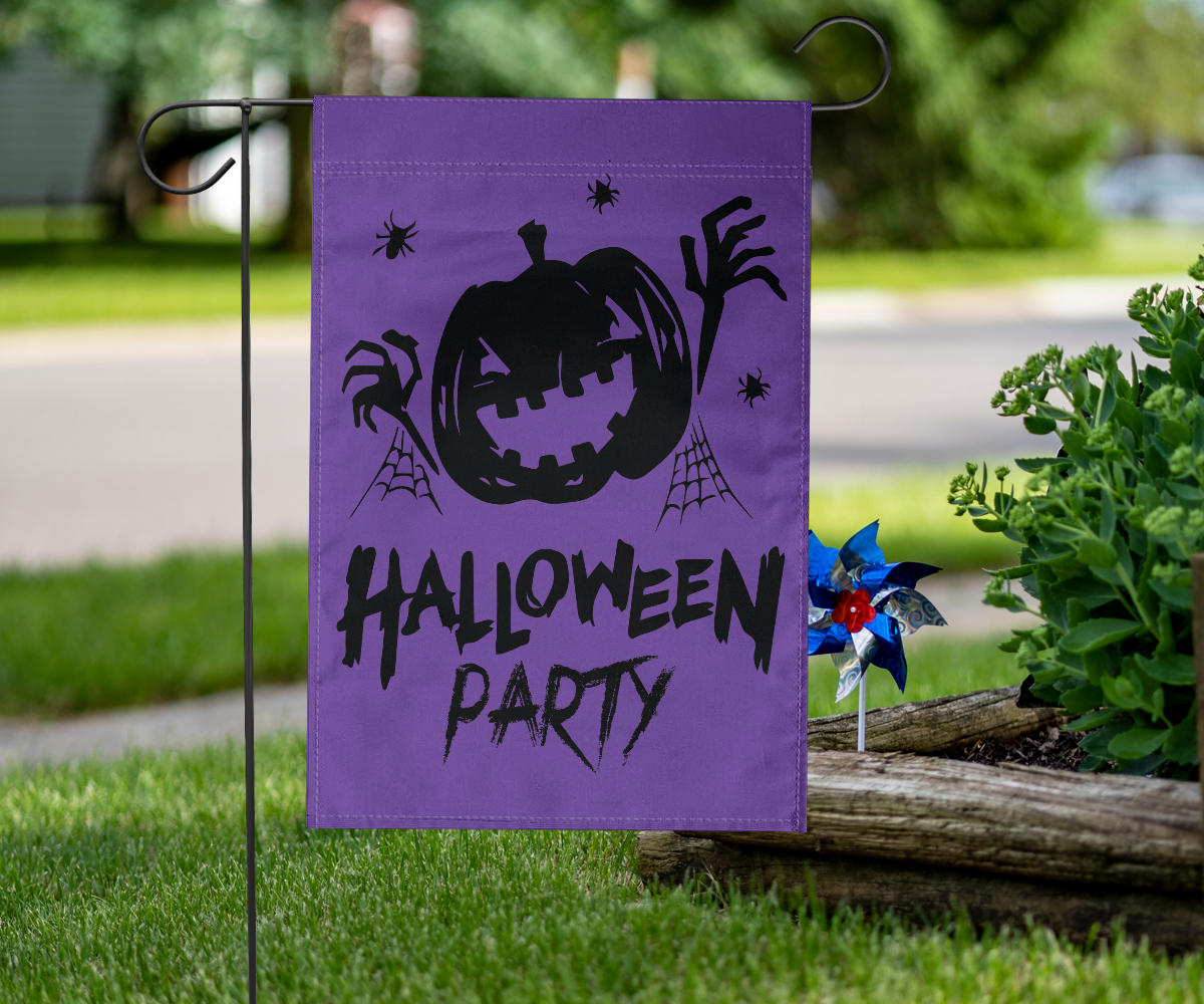 Halloween Party (Purple) - Halloween Flag