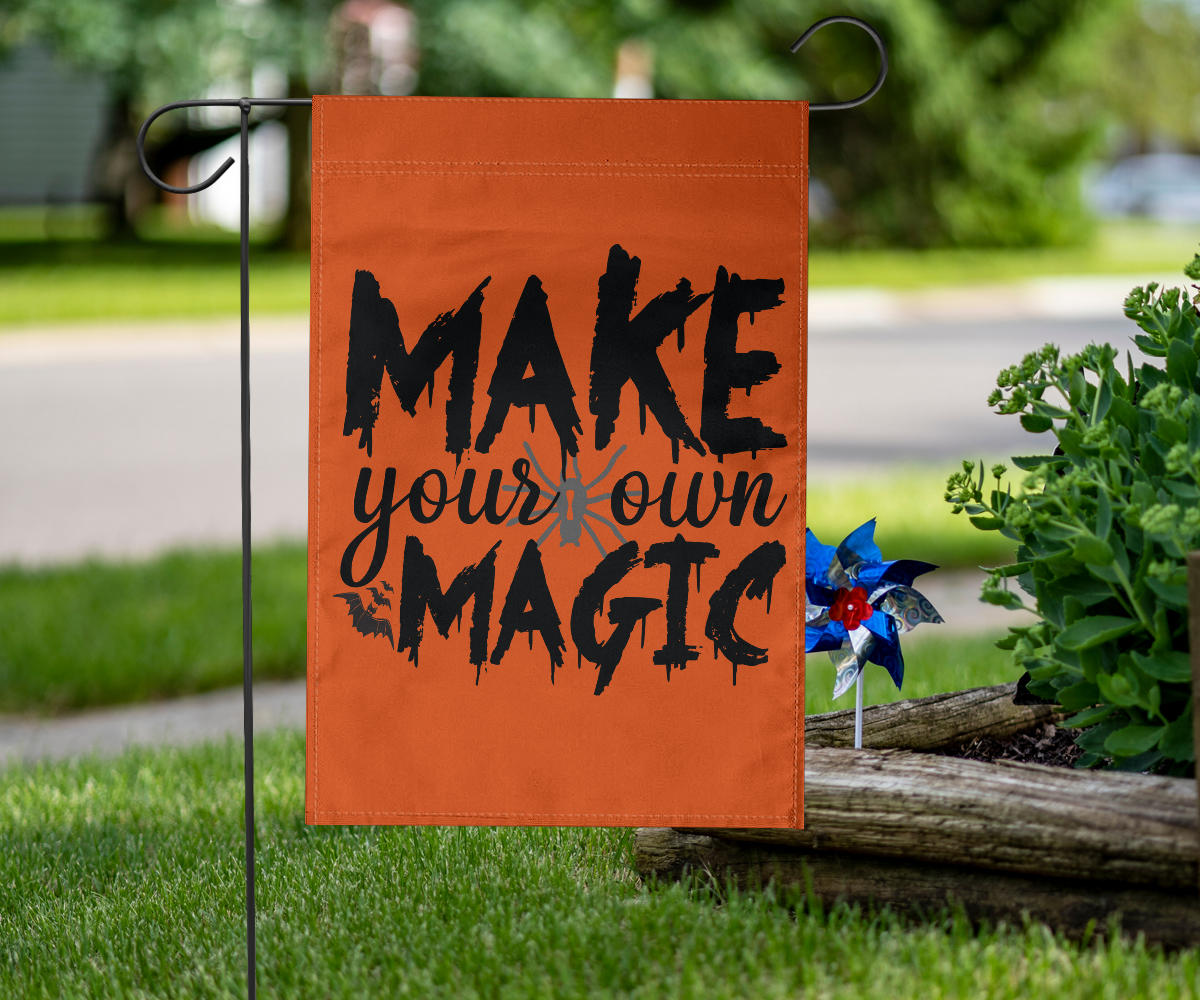 Make Your Own Magic (Orange) - Halloween Flag