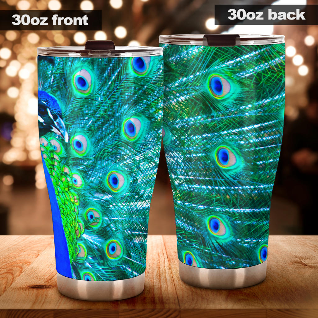 Peacock Tumbler - Tumbler - Peacock / 30oz X-Large