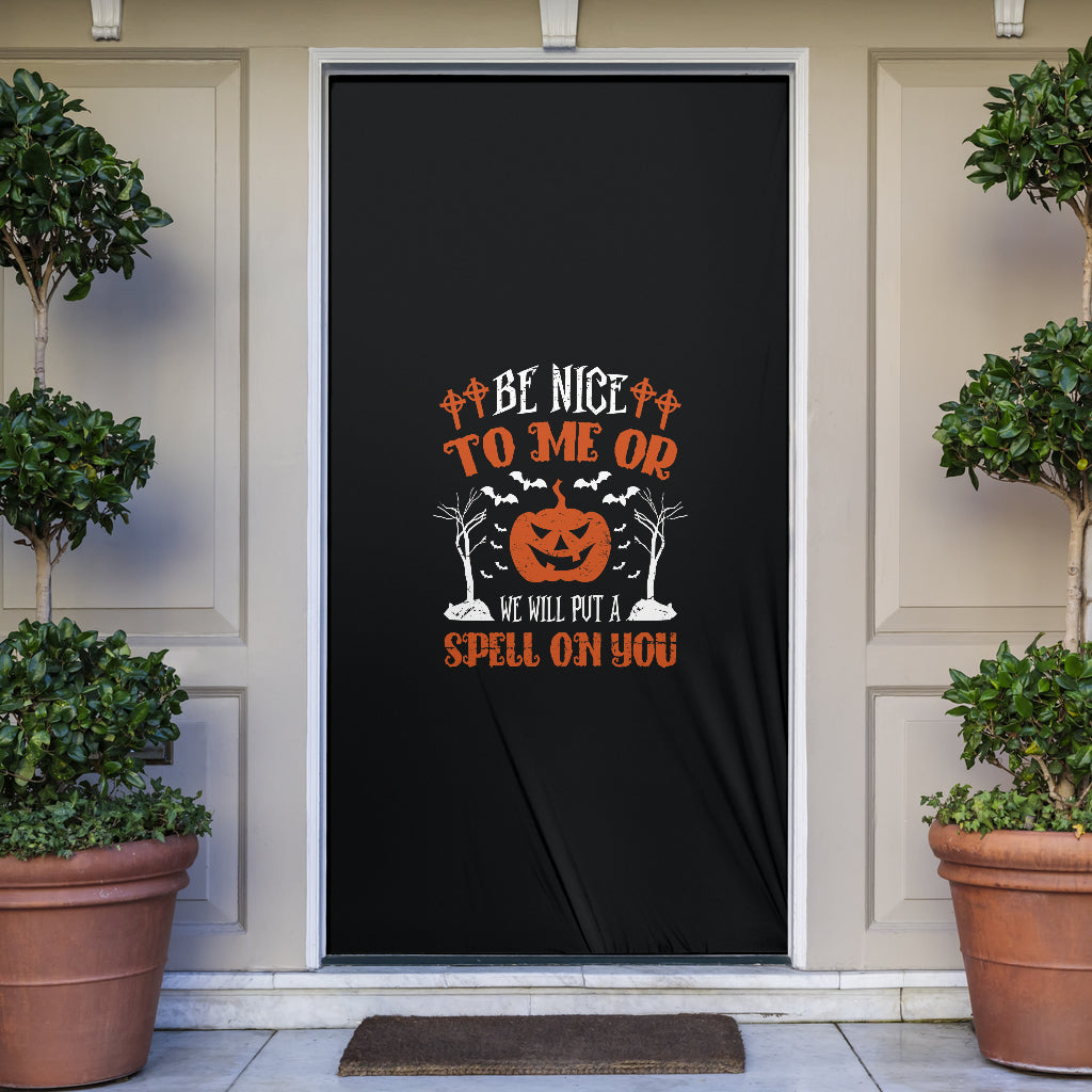 Be Nice To Me - Halloween Door Sock