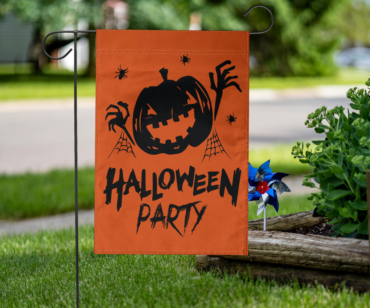 Halloween Party (Orange) - Halloween Flag