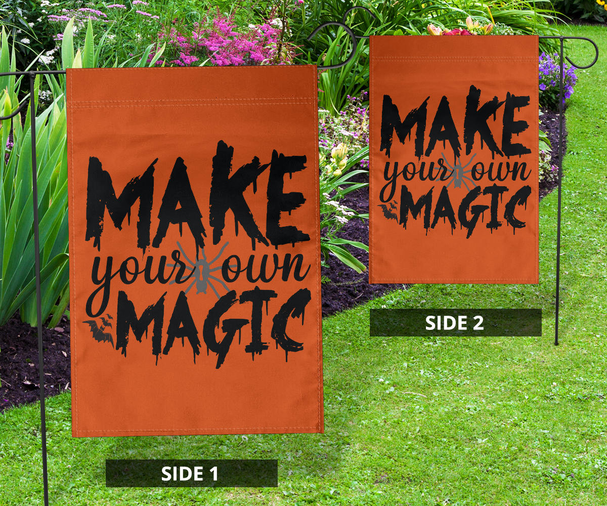 Make Your Own Magic (Orange) - Halloween Flag