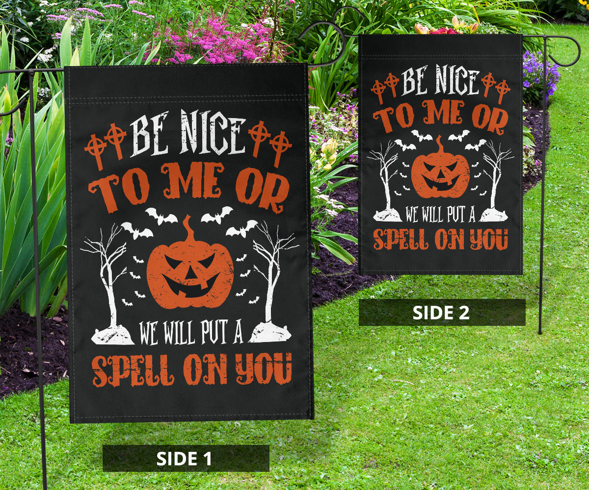 Be Nice To Me - Halloween Flag