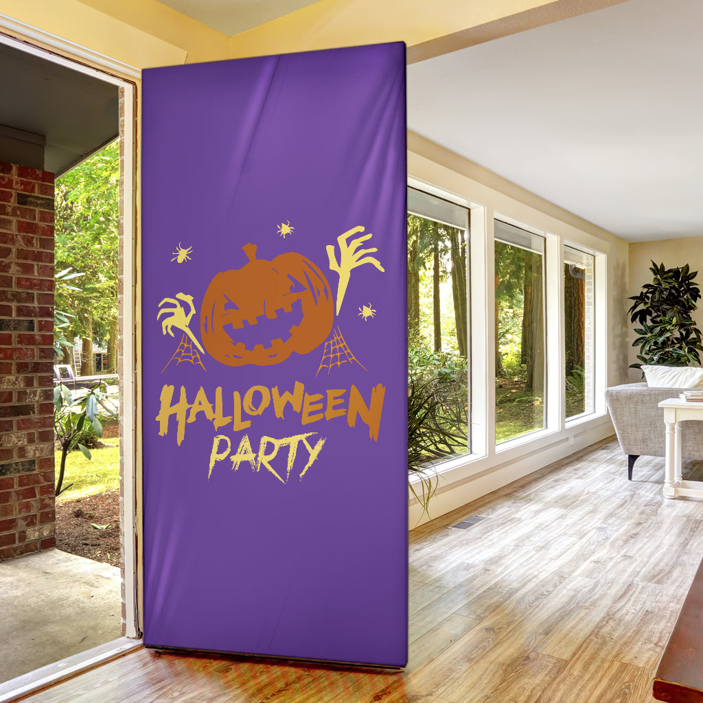 Halloween Party Purple - Halloween Door Sock