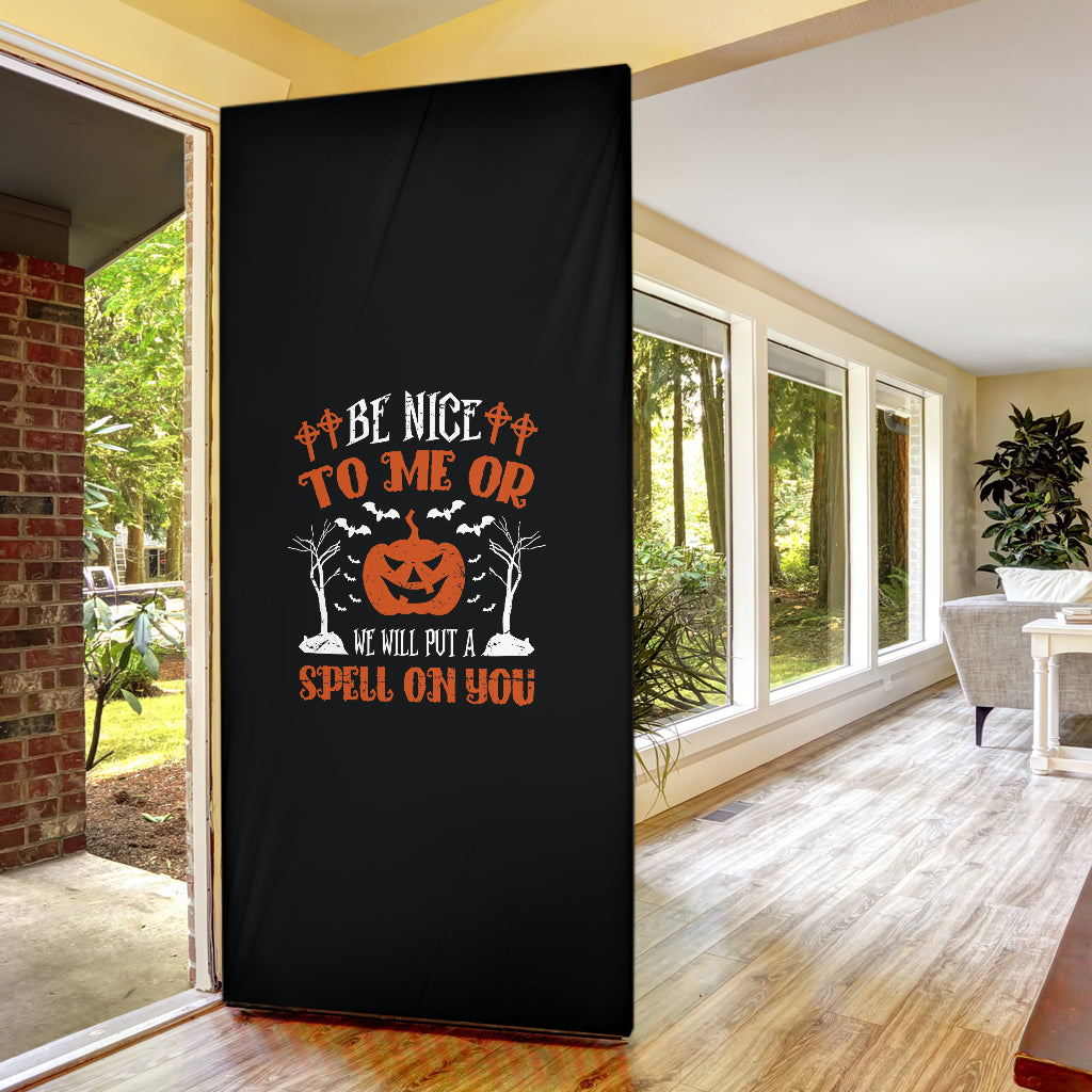 Be Nice To Me - Halloween Door Sock