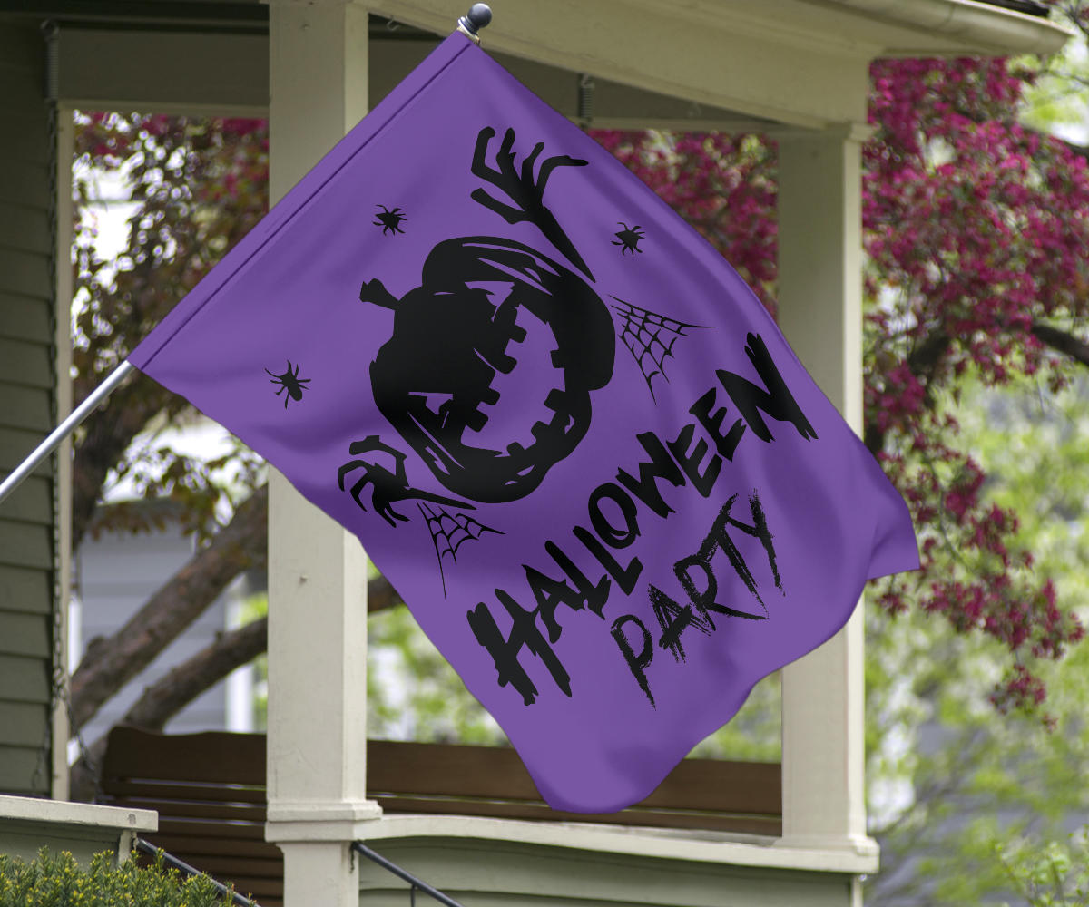 Halloween Party (Purple) - Halloween Flag