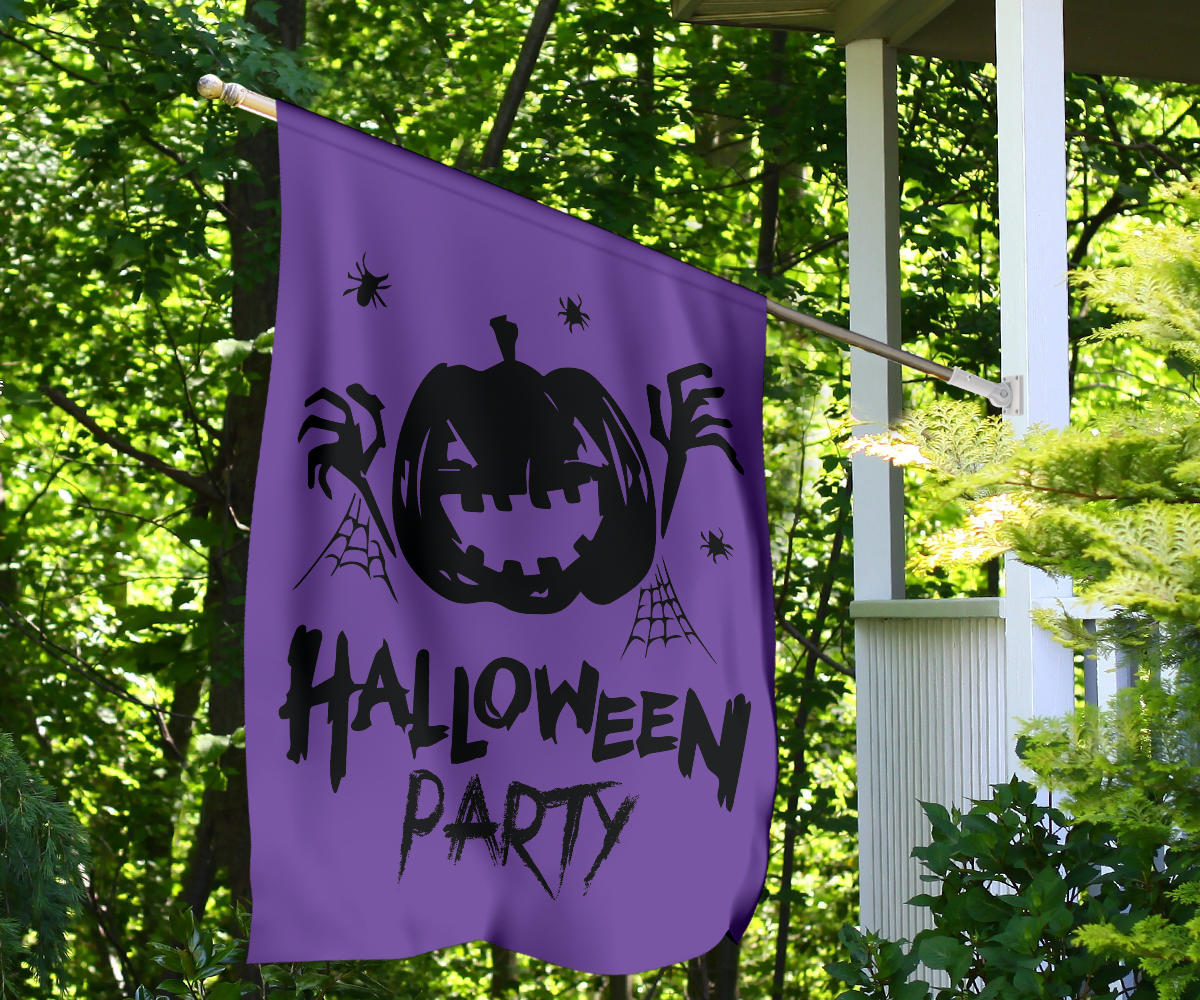 Halloween Party (Purple) - Halloween Flag