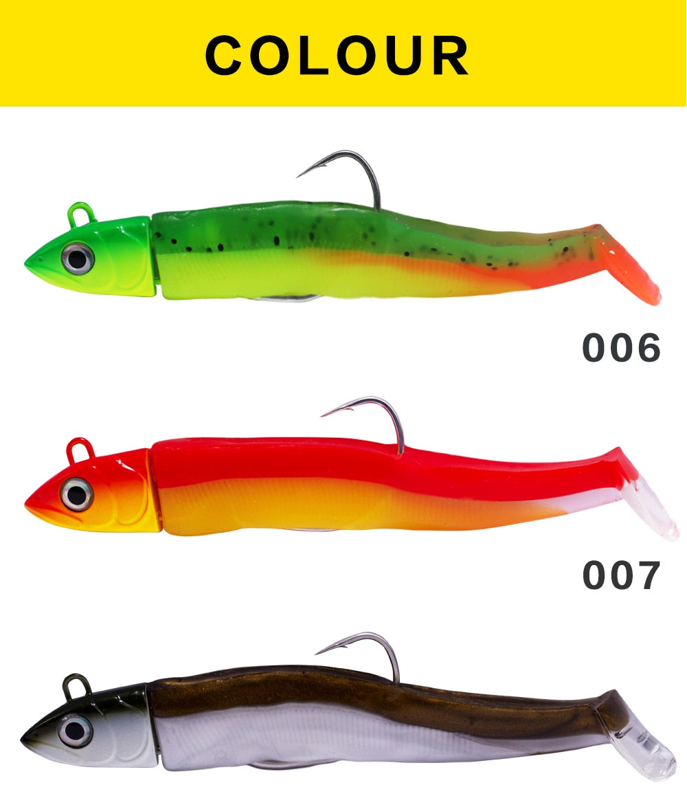 HUNTHOUSE Black Minnow Jig Head & Body