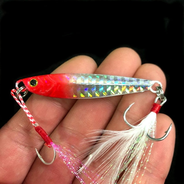 Glow Jigs / Jig bait / Translucent - E Red Silver / 10g - E Red Silver / 20g - E Red Silver / 24g - E Red Silver / 7g - E Red Silver / 15g - E Red Silver / 5g