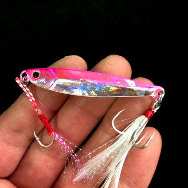 Glow Jigs / Jig bait / Translucent - J Pink / 15g - J Pink / 10g - J Pink / 20g - J Pink / 24g - J Pink / 7g - J Pink / 5g