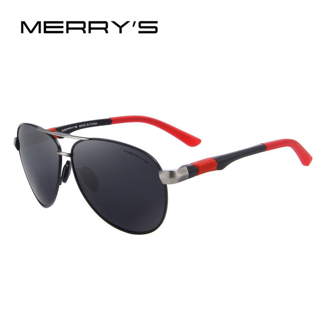 MERRYS DESIGN Men Classic Pilot Sunglasses - C01 Black Black