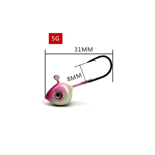 5PCS Mini Hooks Jig Head - 5g