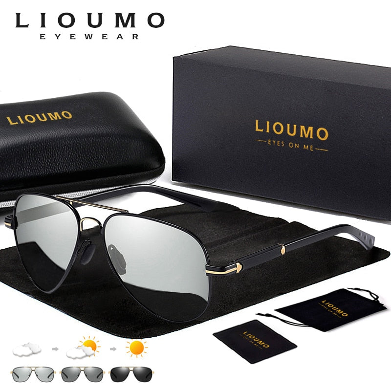 LIOUMO Aviation Polarized Men's Sunglasses