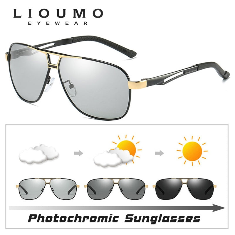 LIOUMO Aviation Polarized Men's Sunglasses