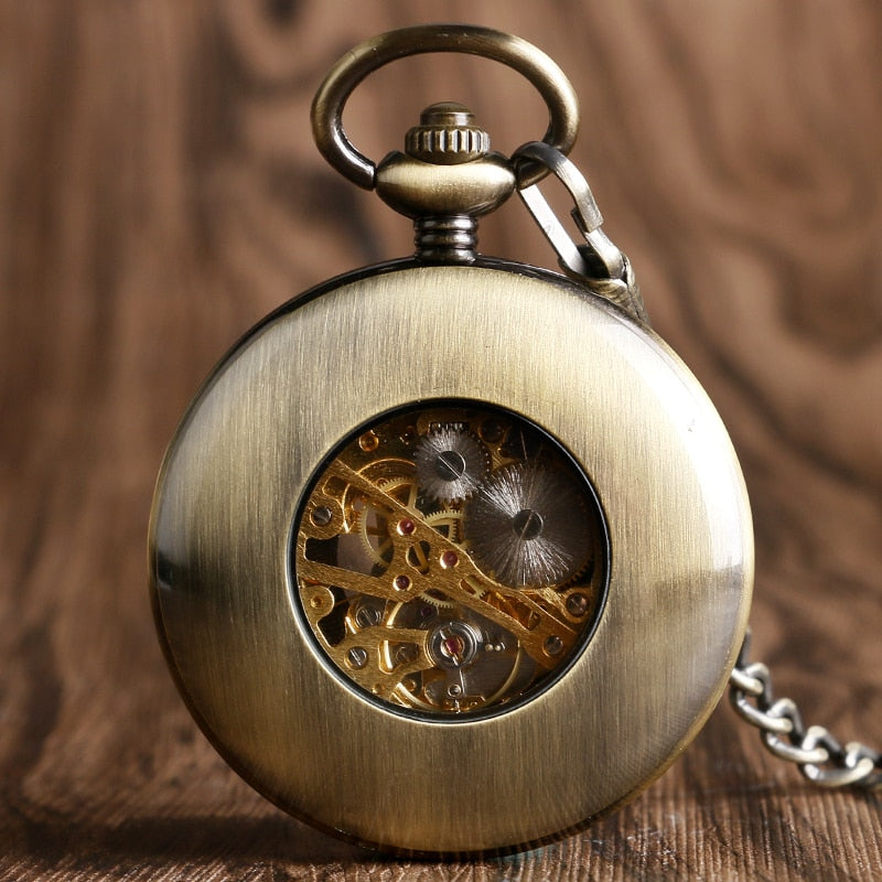 Vintage Wood Pocket Watch