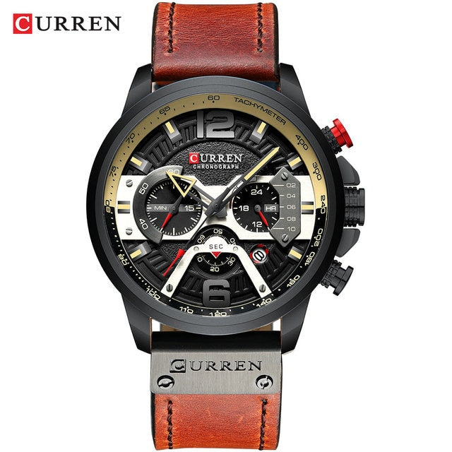 CURREN Sports Watch - black