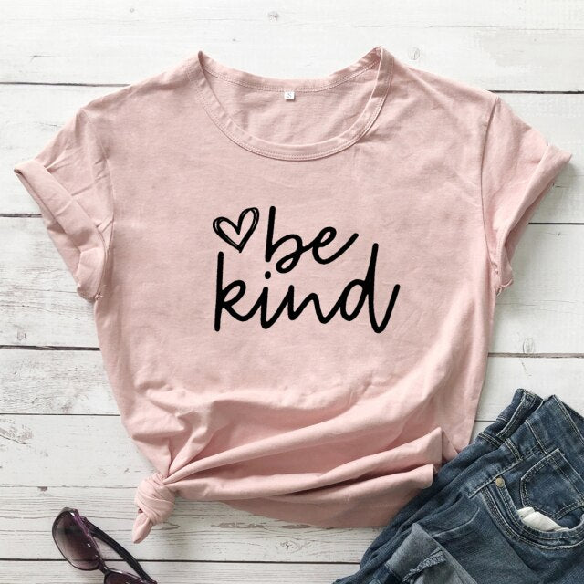 Be Kind Heart Scripture Women’s T-shirt - peach-black text / XXXL / China - peach-black text / XXL / China - peach-black text / XL / China - peach-black text / L / China - peach-black text / M / China - peach-black text / S / China