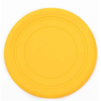 1pcs Silicone Flying Saucer / Discs - yellow / diameter 18cm