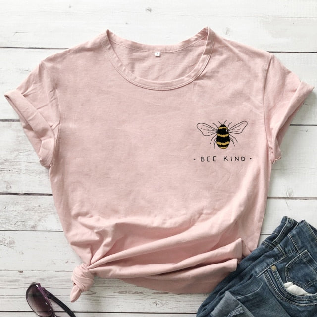 Bee Kind T-shirt Ship - peach / XXXL / China - peach / XL / China - peach / XXL / China - peach / M / China - peach / L / China - peach / S / China