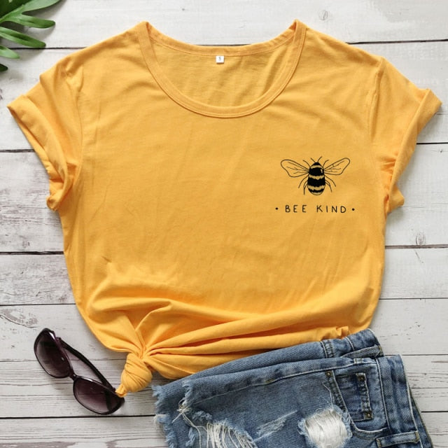 Bee Kind T-shirt Ship - yellow / XL / China - yellow / XXL / China - yellow / XXXL / China - yellow / S / China - yellow / M / China - yellow / L / China