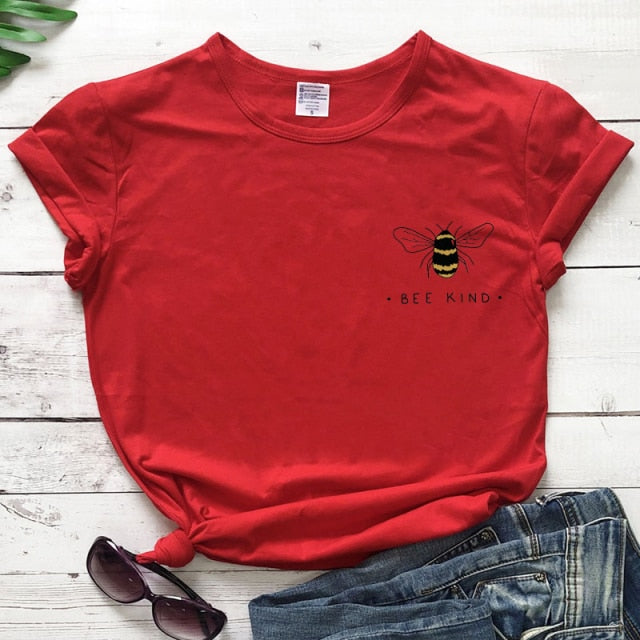 Bee Kind T-shirt Ship - red / S / China - red / XXXL / China - red / XL / China - red / XXL / China - red / M / China - red / L / China