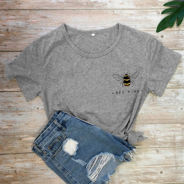 Bee Kind T-shirt Ship - dark gray / XXXL / China - dark gray / S / China - dark gray / M / China - dark gray / L / China - dark gray / XL / China - dark gray / XXL / China