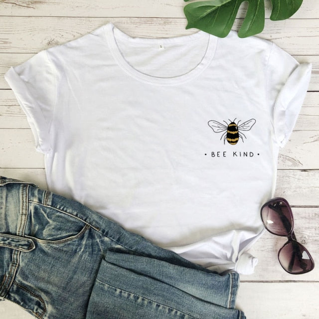 Bee Kind T-shirt Ship - white / XXXL / China - white / XL / China - white / XXL / China - white / M / China - white / L / China - white / S / China