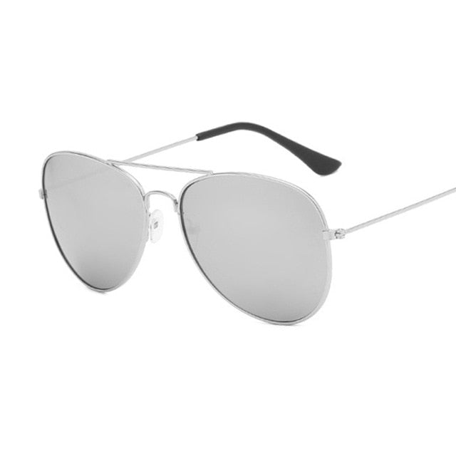 Fashion Luxury Women’s Aviation Sunglasses - Silver Silver