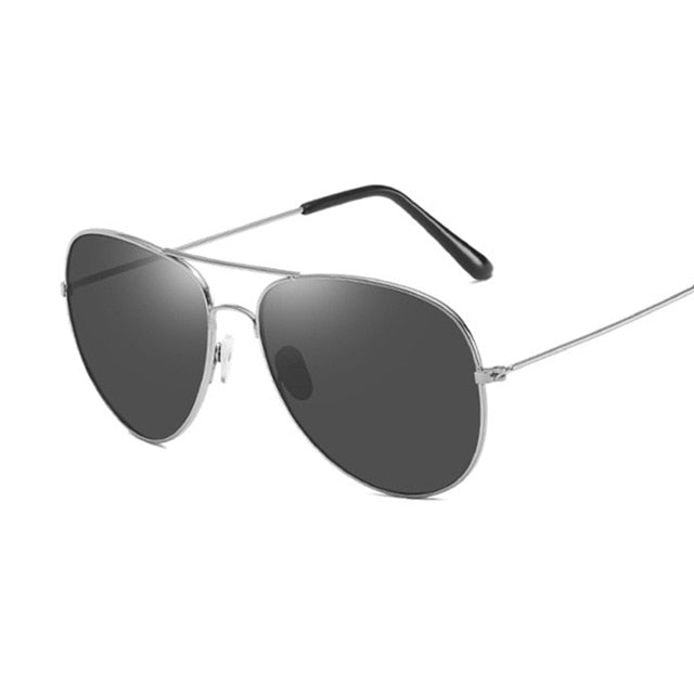 Fashion Luxury Women’s Aviation Sunglasses - Silver Gray