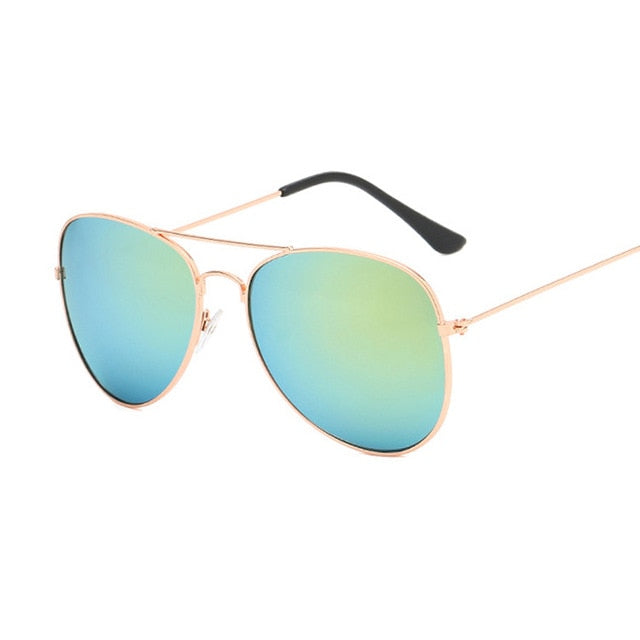 Fashion Luxury Women’s Aviation Sunglasses - Gold Gold