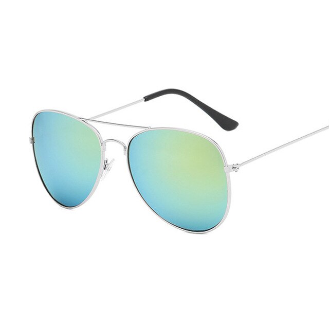 Fashion Luxury Women’s Aviation Sunglasses - Silver Gold