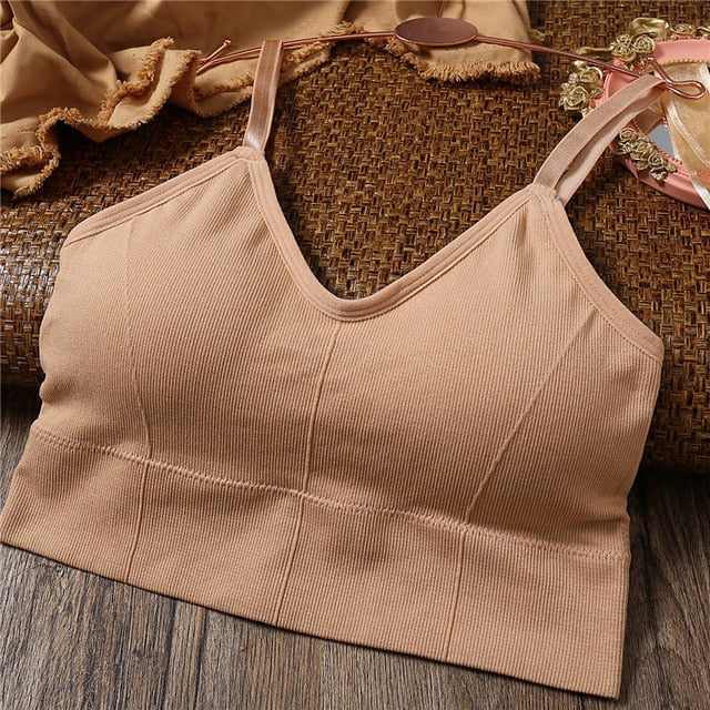 Tank Crop Top - BEIGE / 35-50KG cup ABCD / China - BEIGE / 35-50KG cup ABCD / Russian Federation