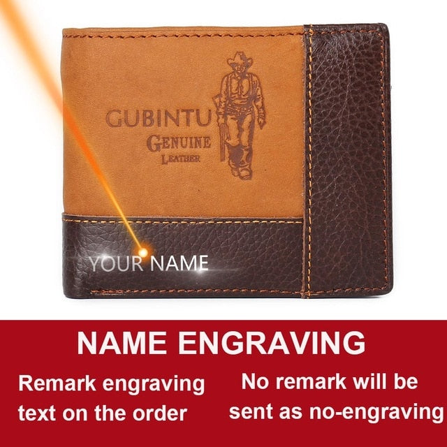 Genuine Leather Men’s Wallets with Coin Pocket - Type2 name