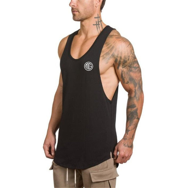 Gym Clothing Cotton Tank Top - Black08 / XL - Black08 / L - Black08 / M - Black08 / XXL