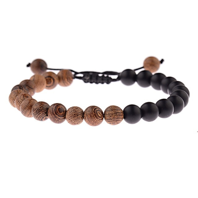 Natural Wood Beads Cross Prayer Bracelets - ABK040-10 / China - ABK040-10 / United States