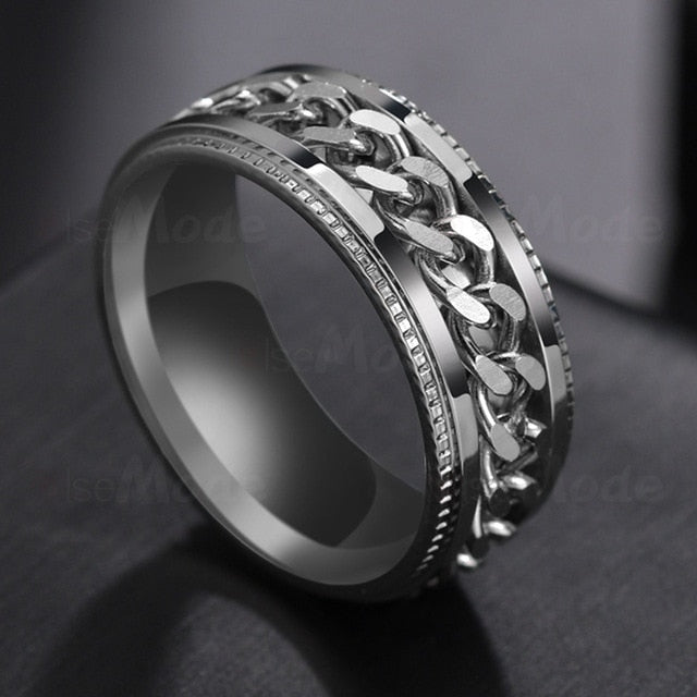 Stainless Steel Rotatable Ring - 6 / Cool Ring - 7 / Cool Ring - 8 / Cool Ring - 13 / Cool Ring - 9 / Cool Ring - 10 / Cool Ring - 11 / Cool Ring - 12 / Cool Ring