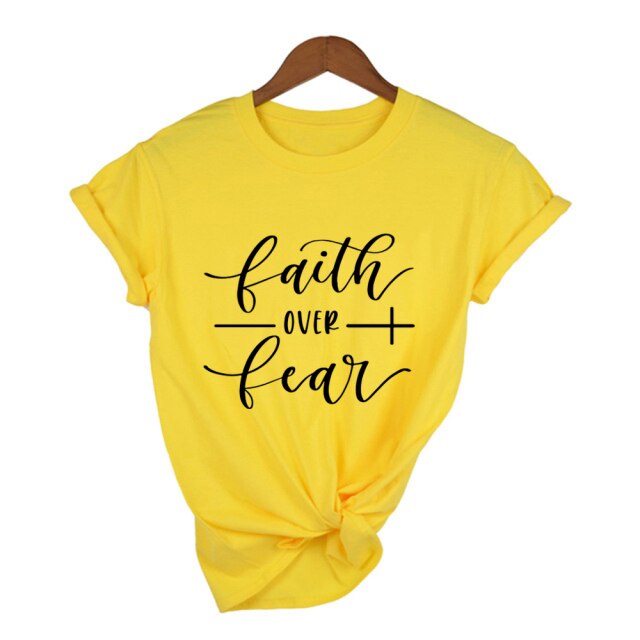 Faith Over Fear Women’s T-Shirt - D327-FSTYE- / L - D327-FSTYE- / M - D327-FSTYE- / S - D327-FSTYE- / XXL - D327-FSTYE- / XL