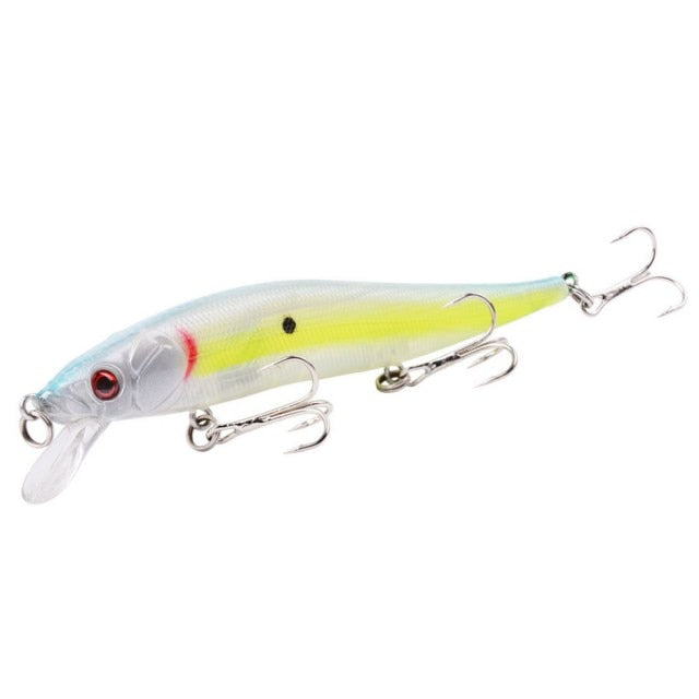 Minnow Lure Bass Wobbler - Dark Grey