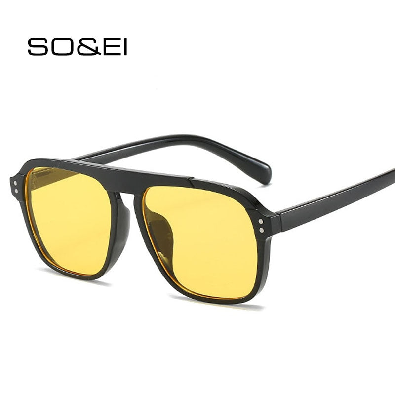 SO&EI Oversized Square Women Sunglasses