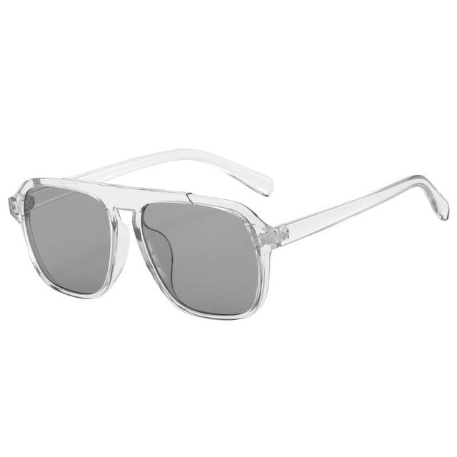 SO&EI Oversized Square Women Sunglasses - Gray grey