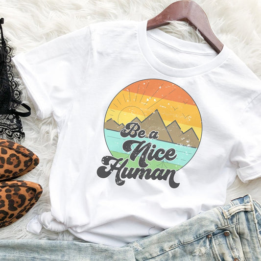 Vintage Be A Nice Human T-Shirt