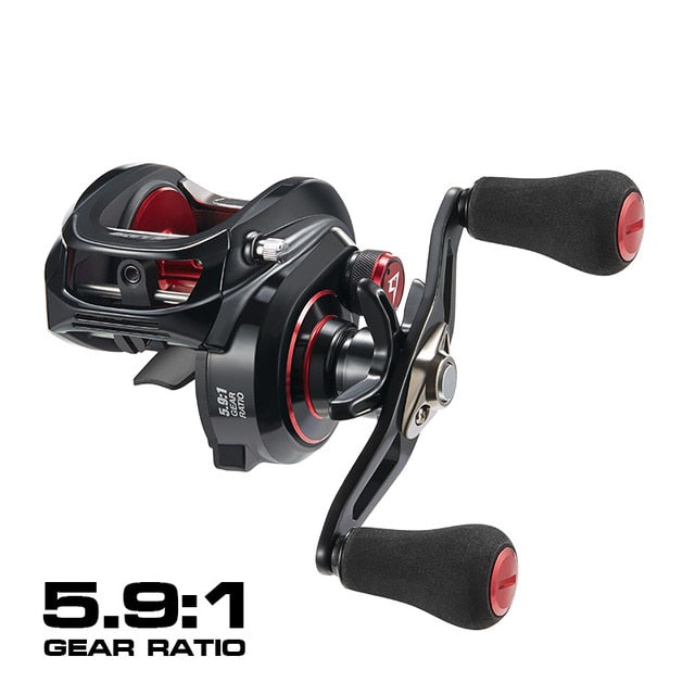 Low Profile Baitcasting Reel 15KG Max Drag 8+1 Bearings - Black Double Handle / Right Hand / Russian Federation - Black Double Handle / Right Hand / China - Black Double Handle / Left Hand / Russian Federation - Black Double Handle / Left Hand / China